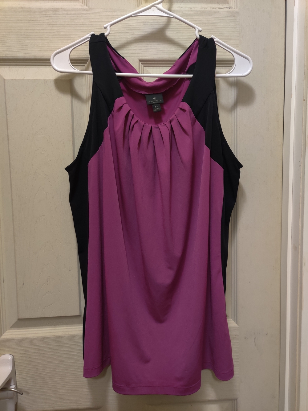 Worthington Purple and Black Tank